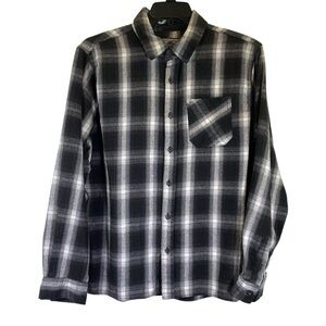 BROOKLYN CLOTHING Men's Size Large Plaid flannel button up long sleeve shirt